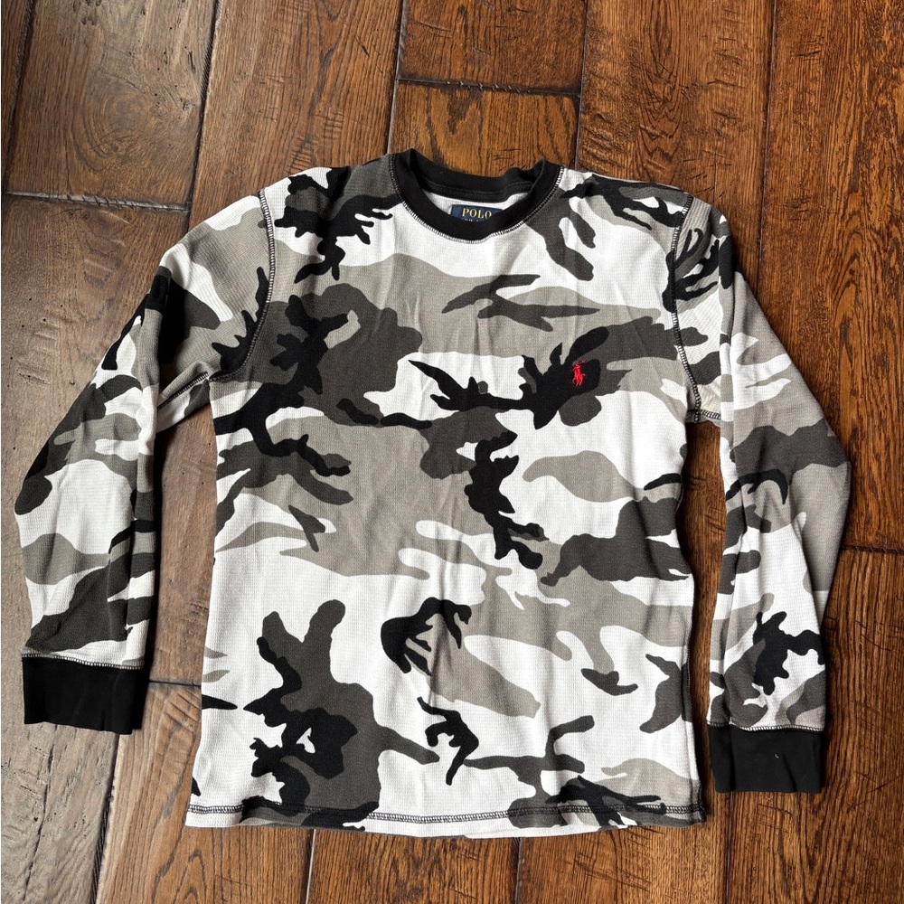 Polo Ralph Lauren Men's Camo Long-Sleeve Sleep T-Shirt